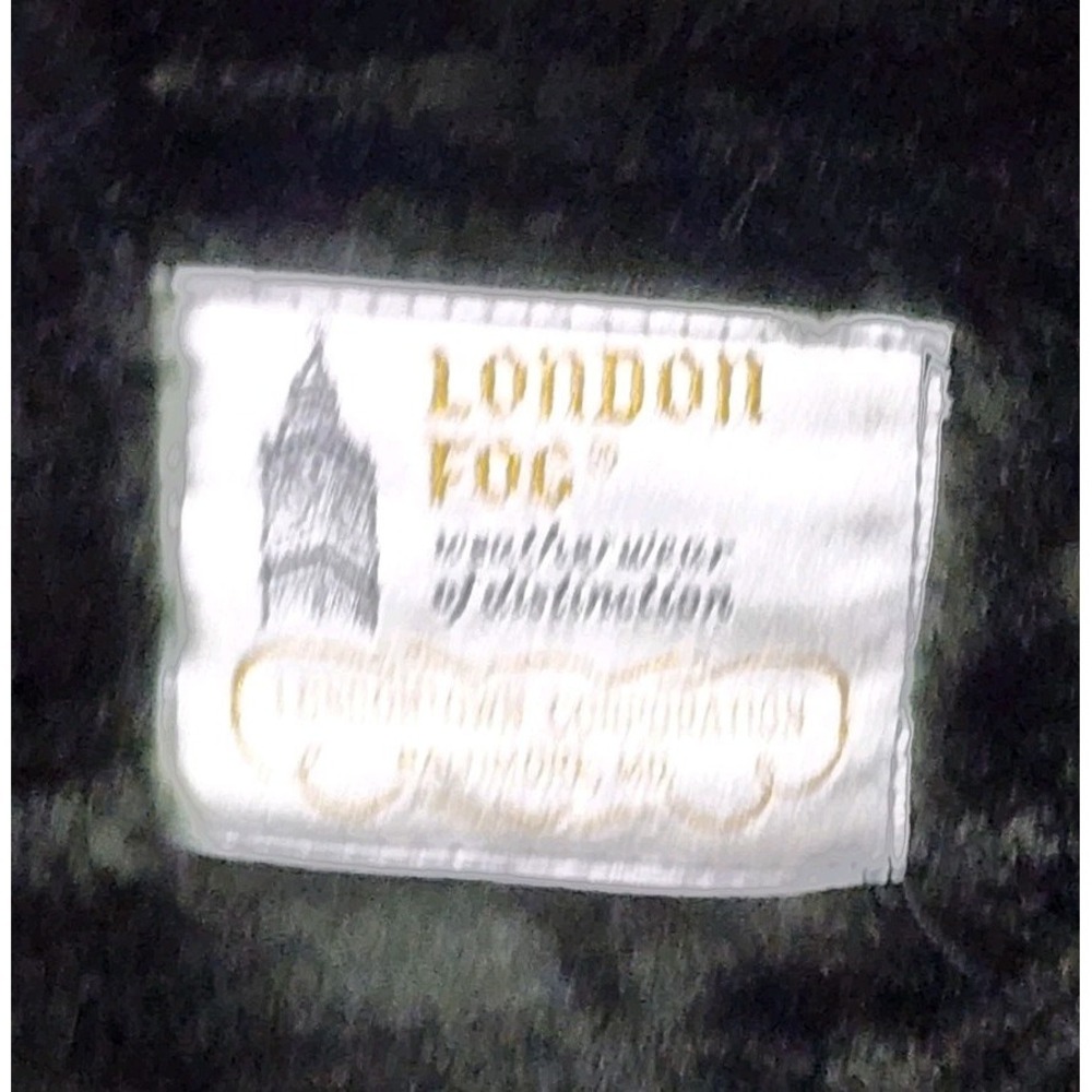 Vintage London Fog Mens 40 Tan Cargo Utility Field Jacket Chore Coat Fur Lining - Picture 6 of 6